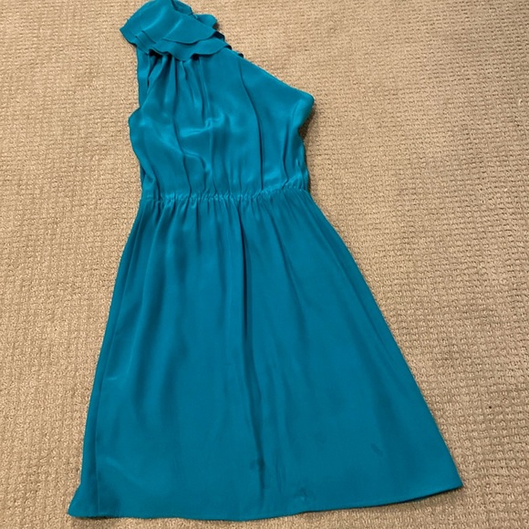 Amanda Uprichard one shoulder dress.  Size P. - Picture 2 of 5